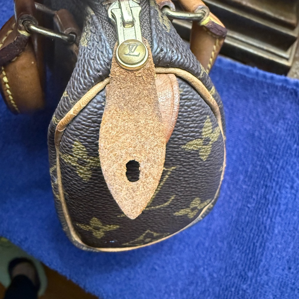 Louis Vuitton Brown and Tan Mini Monogram Bag - Picture 4 of 10
